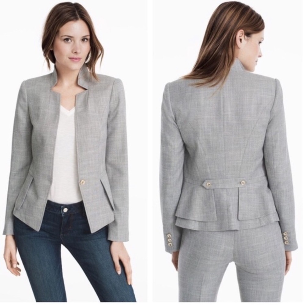 WHBM gray blazer